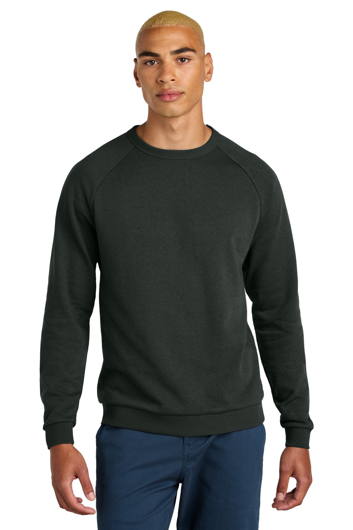 Custom Deepest Grey Perfect Tri Fleece Crewneck DT1304, personalized by SanCanDo Swag in Argyle, TX