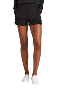 Custom Black Women's Perfect Tri Fleece Short DT1309, personalized by SanCanDo Swag in Argyle, TX