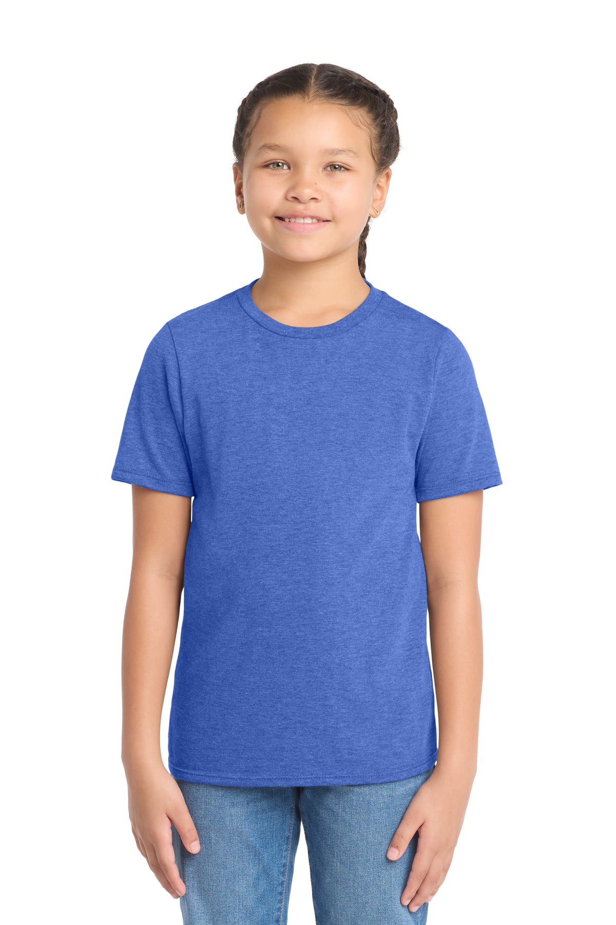 Custom Royal Frost Youth Perfect Tri Tee DT130Y, personalized by SanCanDo Swag in Argyle, TX