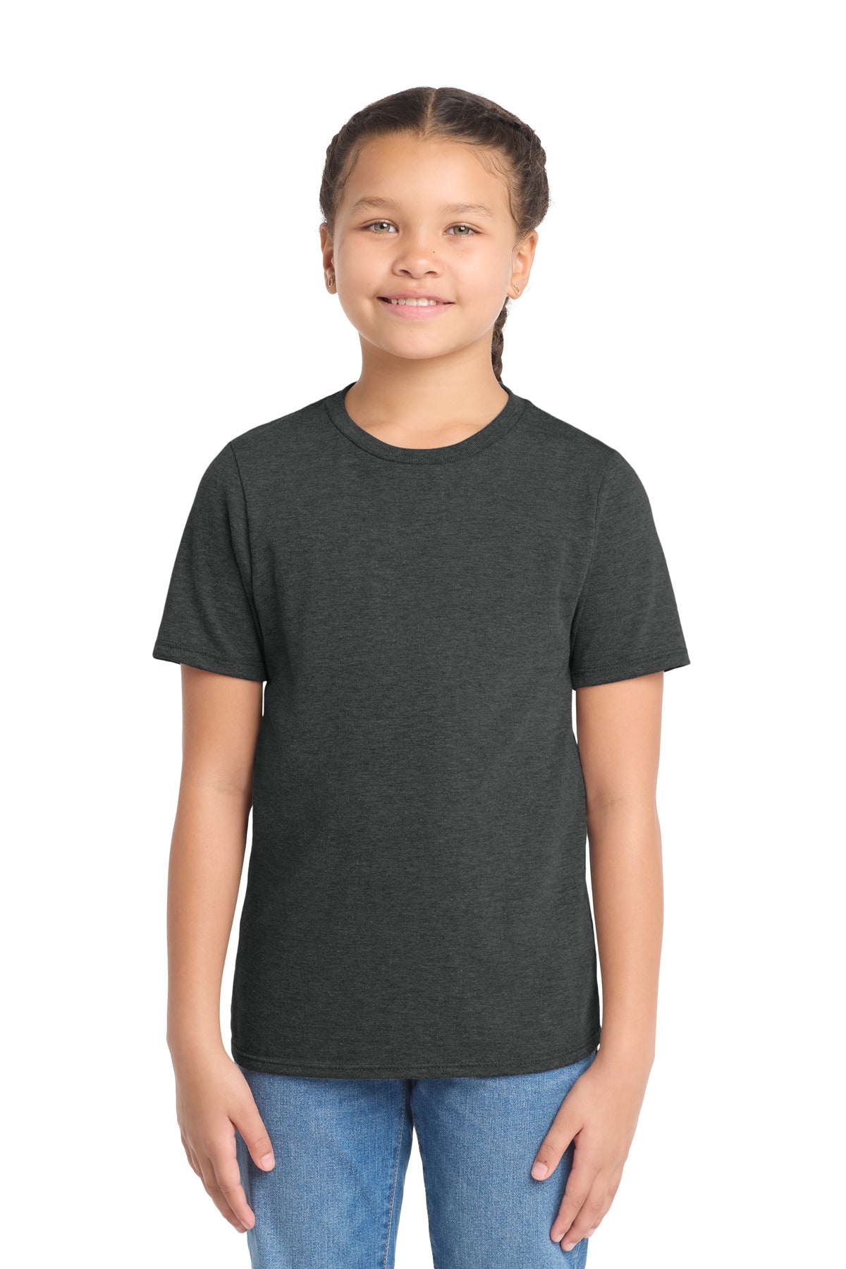 Custom Black Frost Youth Perfect Tri Tee DT130Y, personalized by SanCanDo Swag in Argyle, TX