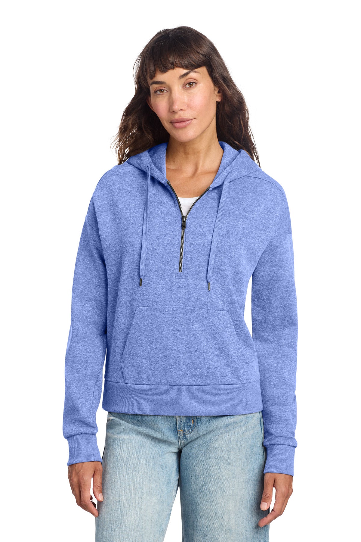 Custom Royal Frost Perfect Tri Fleece 1/2-Zip Pullover DT1311, personalized by SanCanDo Swag in Argyle, TX