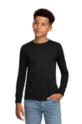 Custom Black Youth Perfect Tri Long Sleeve Tee DT132Y, personalized by SanCanDo Swag in Argyle, TX