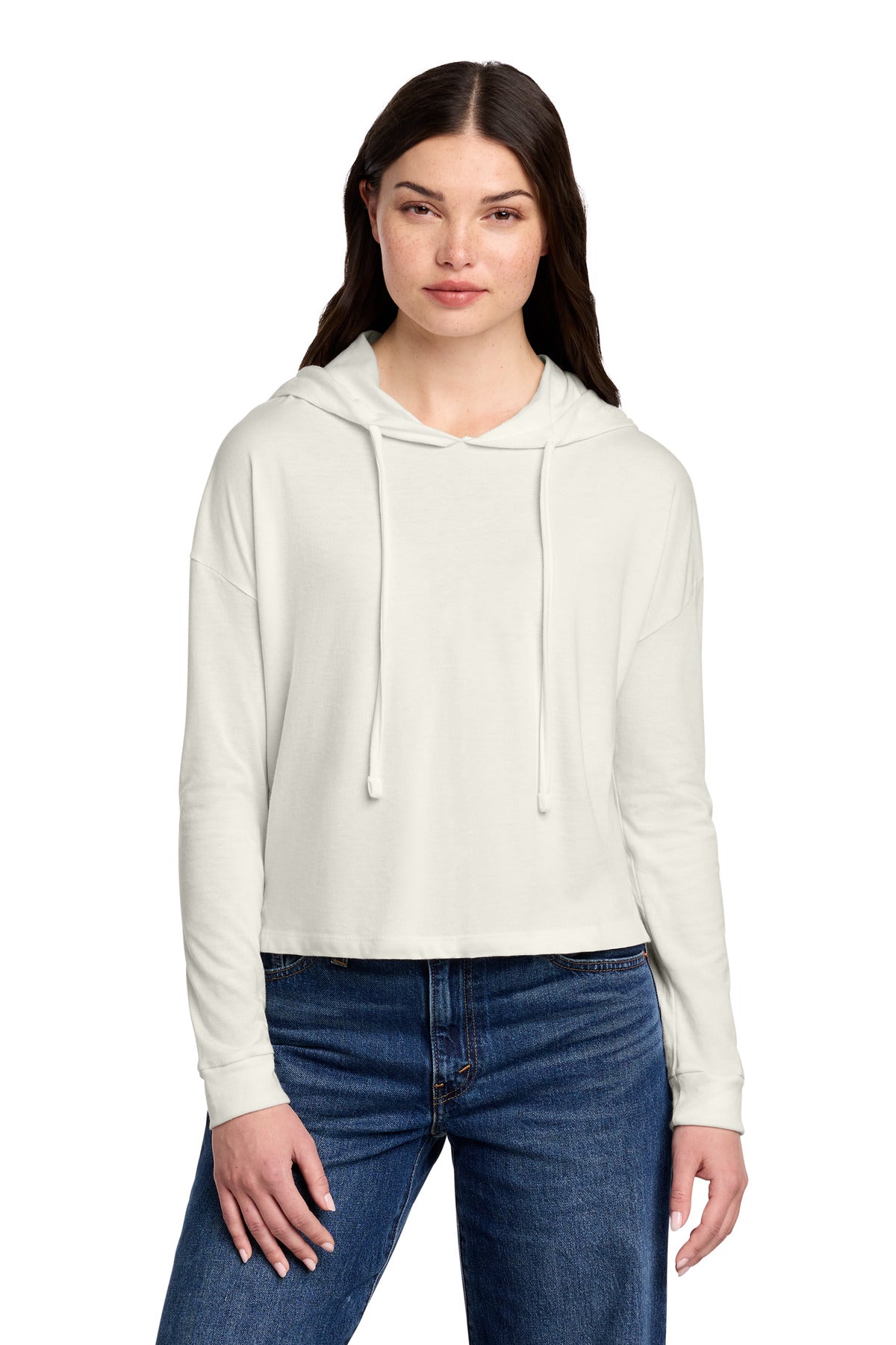 Custom Natural Perfect Tri Midi Long Sleeve Hoodie DT1390L, personalized by SanCanDo Swag in Argyle, TX