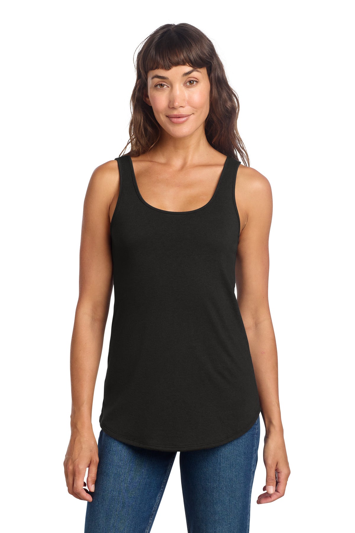 Custom Black Women's Perfect Tri Relaxed Tank DT151, personalized by SanCanDo Swag in Argyle, TX
