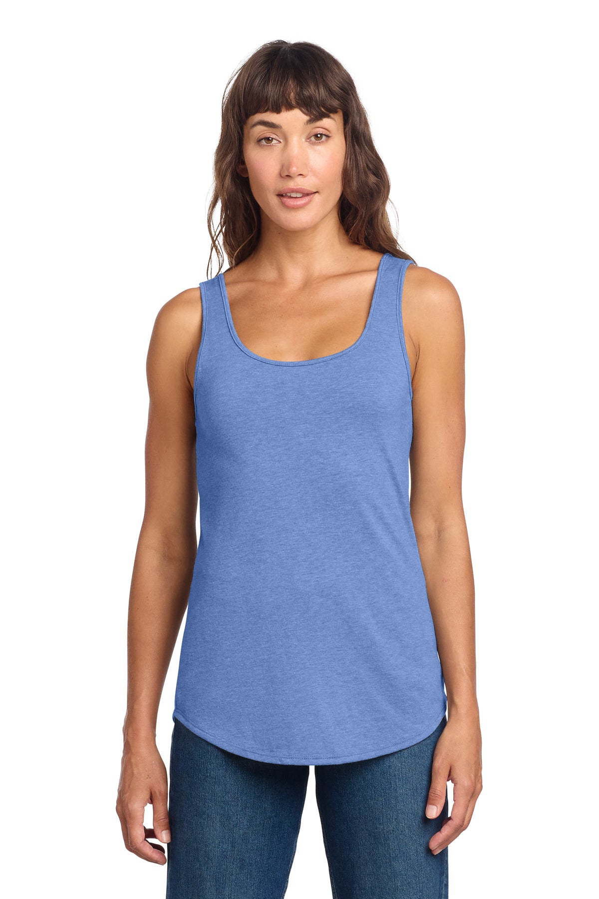 Custom Maritime Frost Women's Perfect Tri Relaxed Tank DT151, personalized by SanCanDo Swag in Argyle, TX