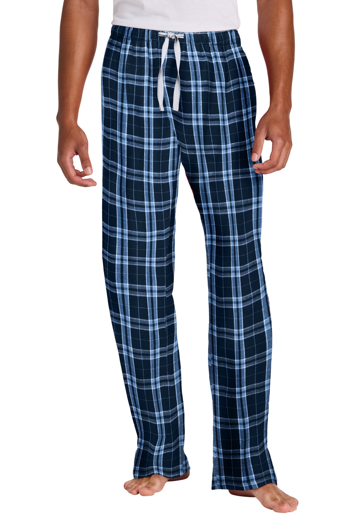 Custom True Navy/ Carolina Blue Flannel Plaid Pant DT1800, personalized by SanCanDo Swag in Argyle, TX