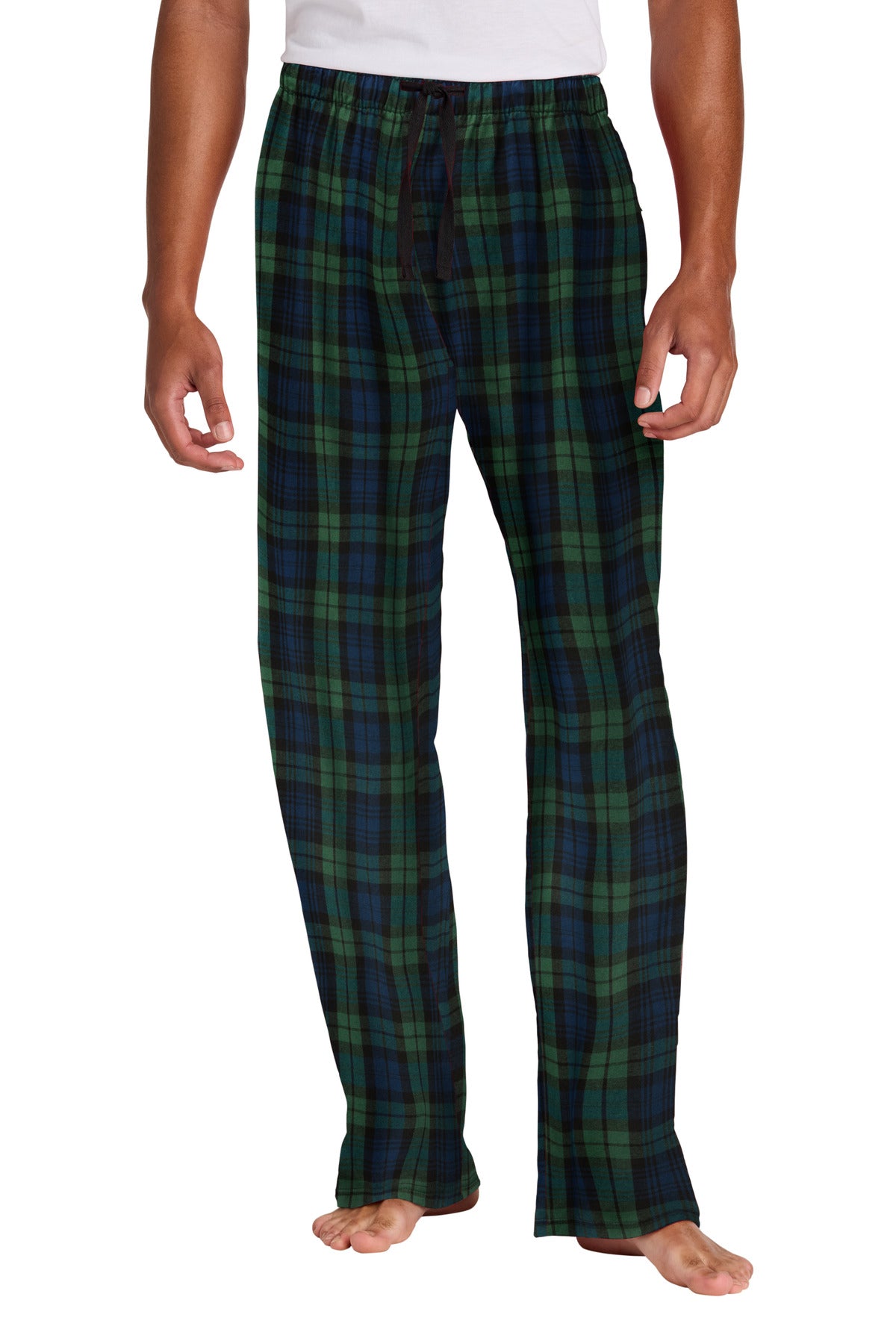 Custom Forest Green/ Team Navy Black Watch Plaid Flannel Plaid Pant DT1800, personalized by SanCanDo Swag in Argyle, TX