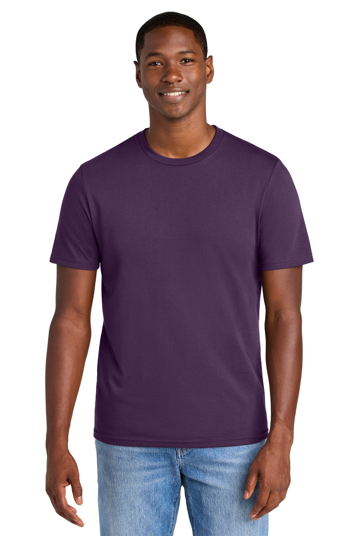Custom Blackberry Perfect Weight CVC Tee DT184, personalized by SanCanDo Swag in Argyle, TX