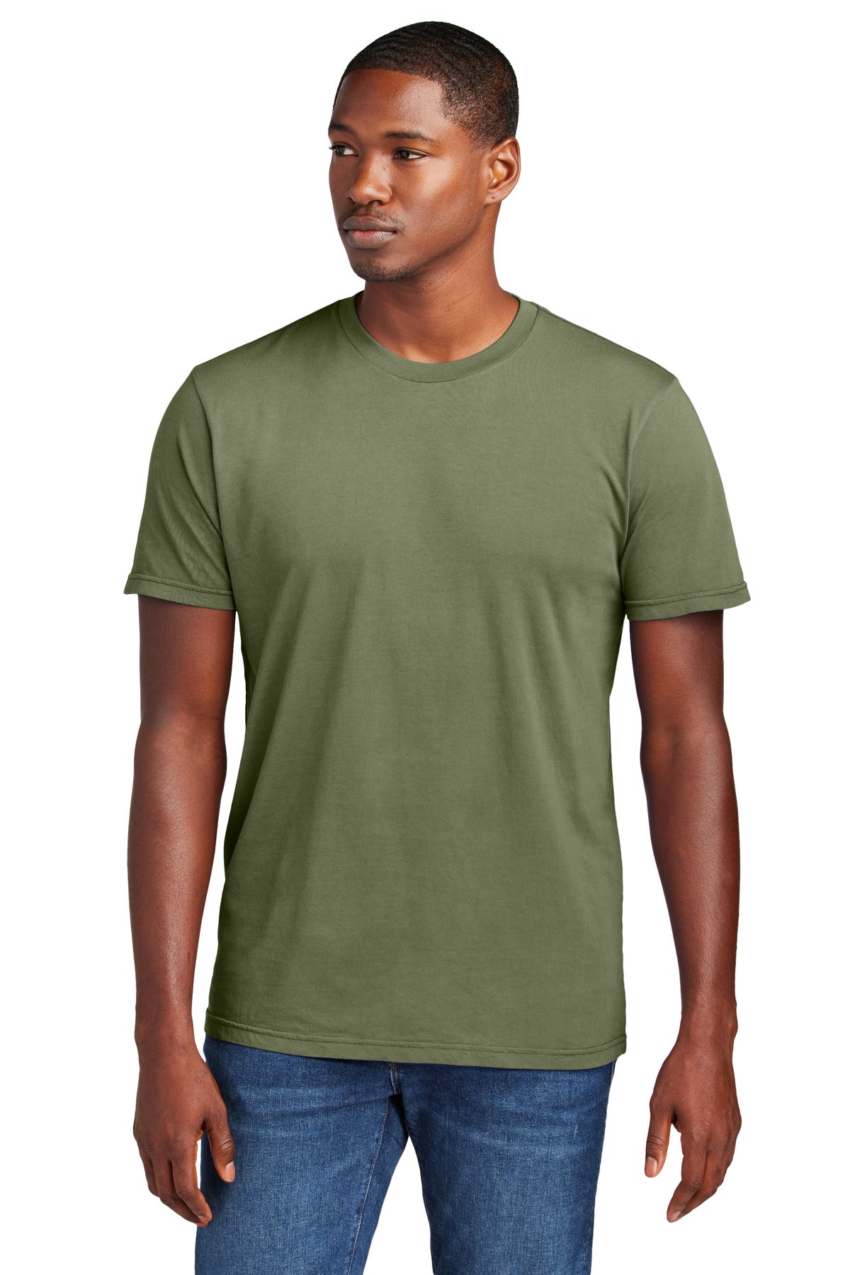 Custom Olive Drab Green Wash Tee DT2101, personalized by SanCanDo Swag in Argyle, TX