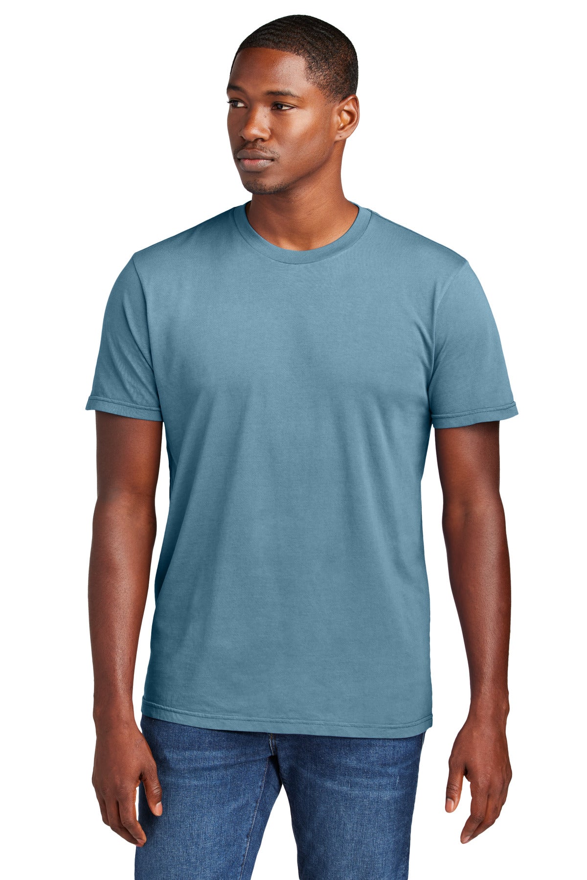 Custom Dusk Blue Wash Tee DT2101, personalized by SanCanDo Swag in Argyle, TX