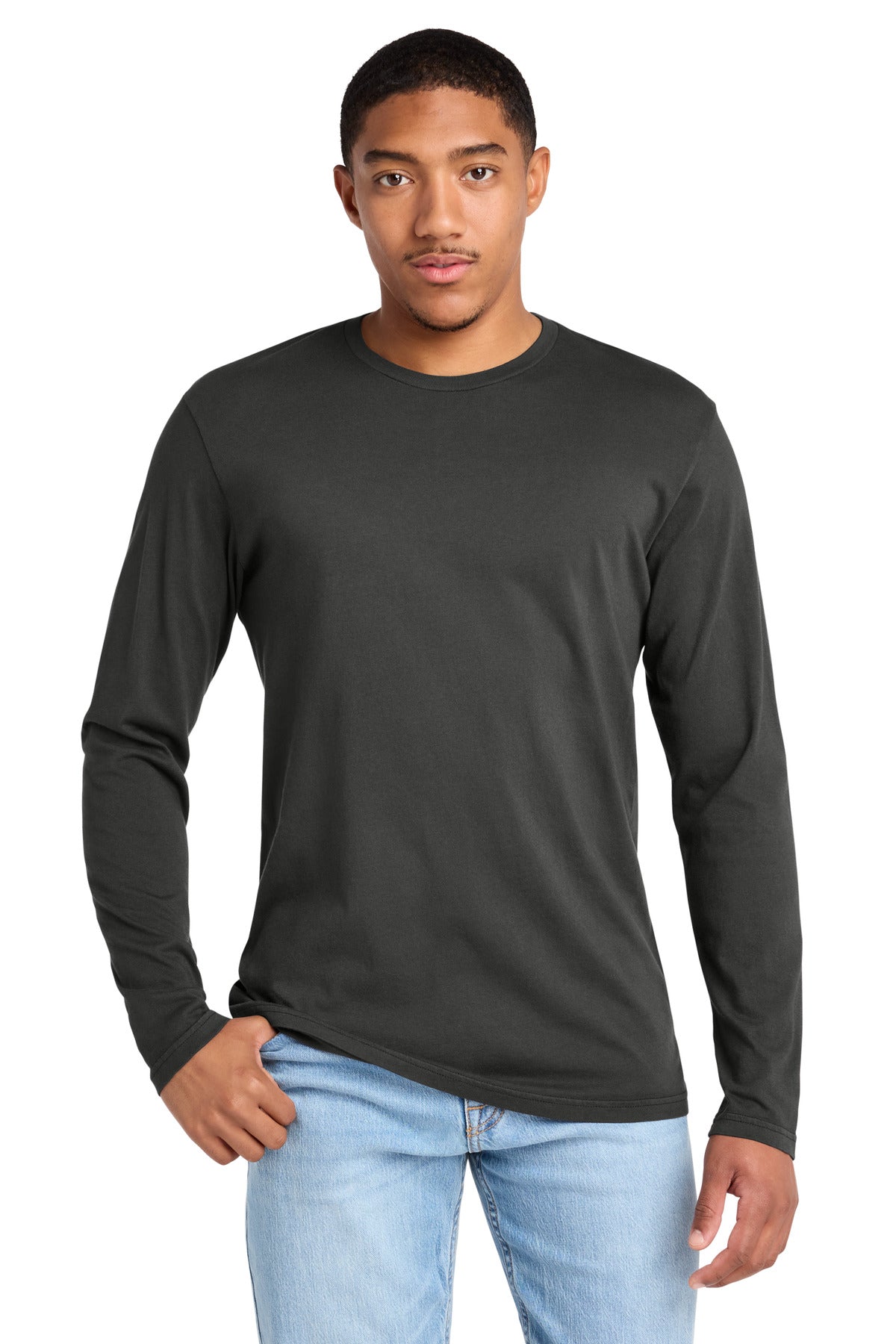 Custom Black Wash Long Sleeve Tee DT2103, personalized by SanCanDo Swag in Argyle, TX