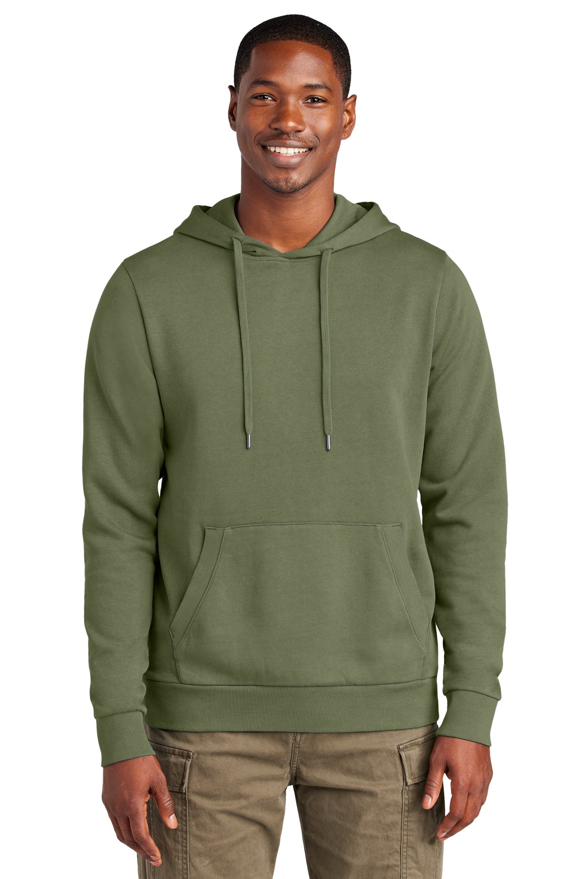 Custom Olive Drab Green Wash Fleece Hoodie DT2200, personalized by SanCanDo Swag in Argyle, TX