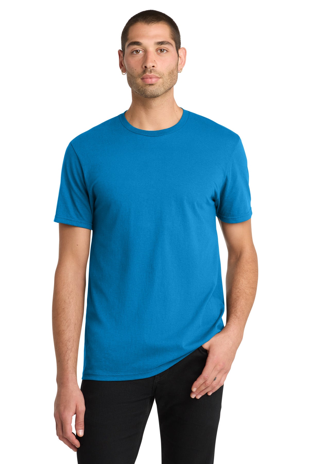 Custom Neon Blue The Concert Tee DT5000, personalized by SanCanDo Swag in Argyle, TX