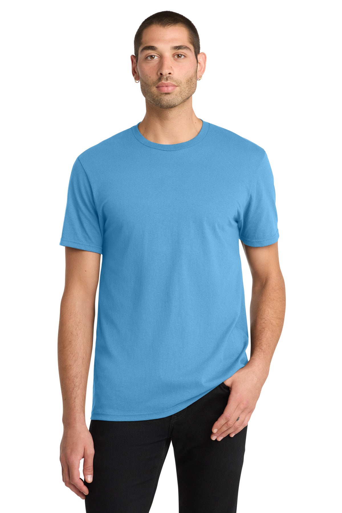 Custom Aquatic Blue The Concert Tee DT5000, personalized by SanCanDo Swag in Argyle, TX