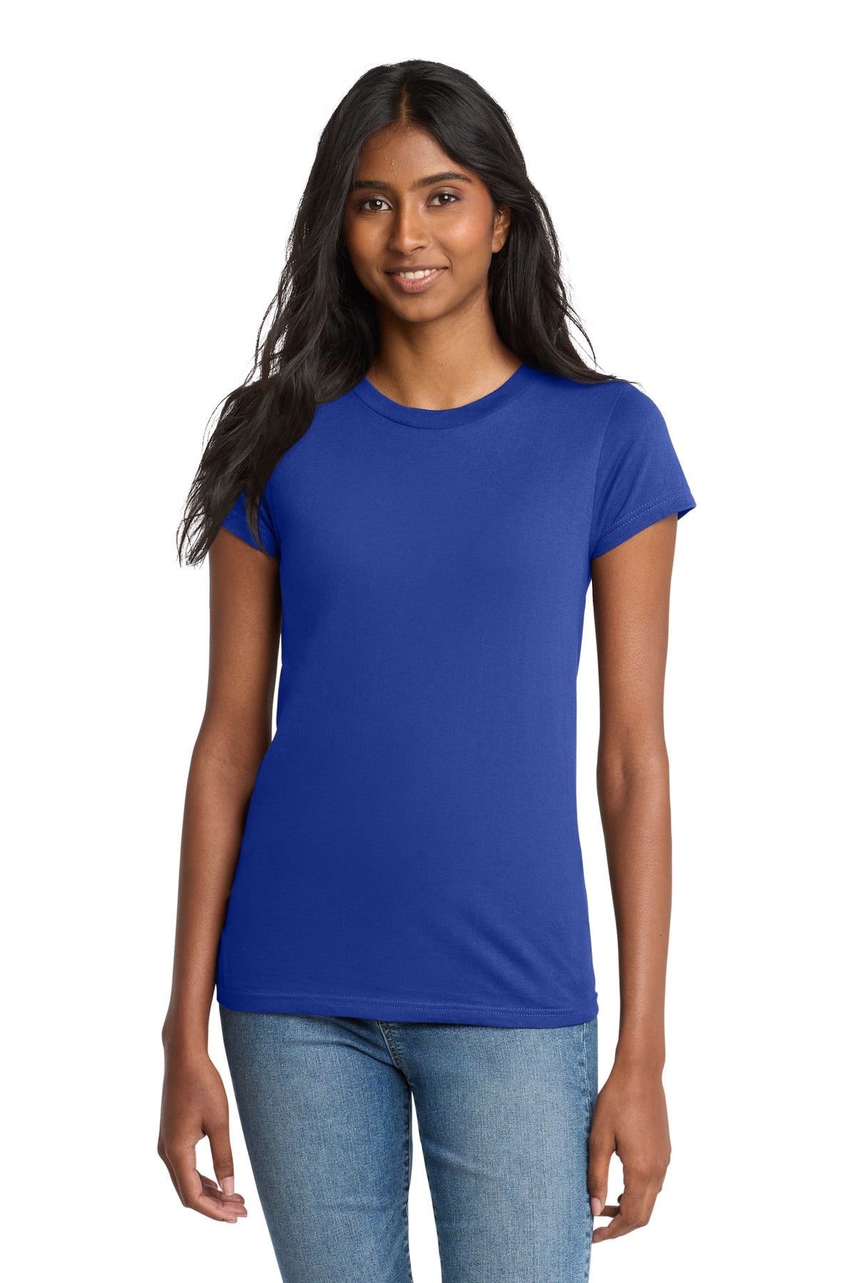 Custom Deep Royal Women's Fitted The Concert Tee DT5001, personalized by SanCanDo Swag in Argyle, TX