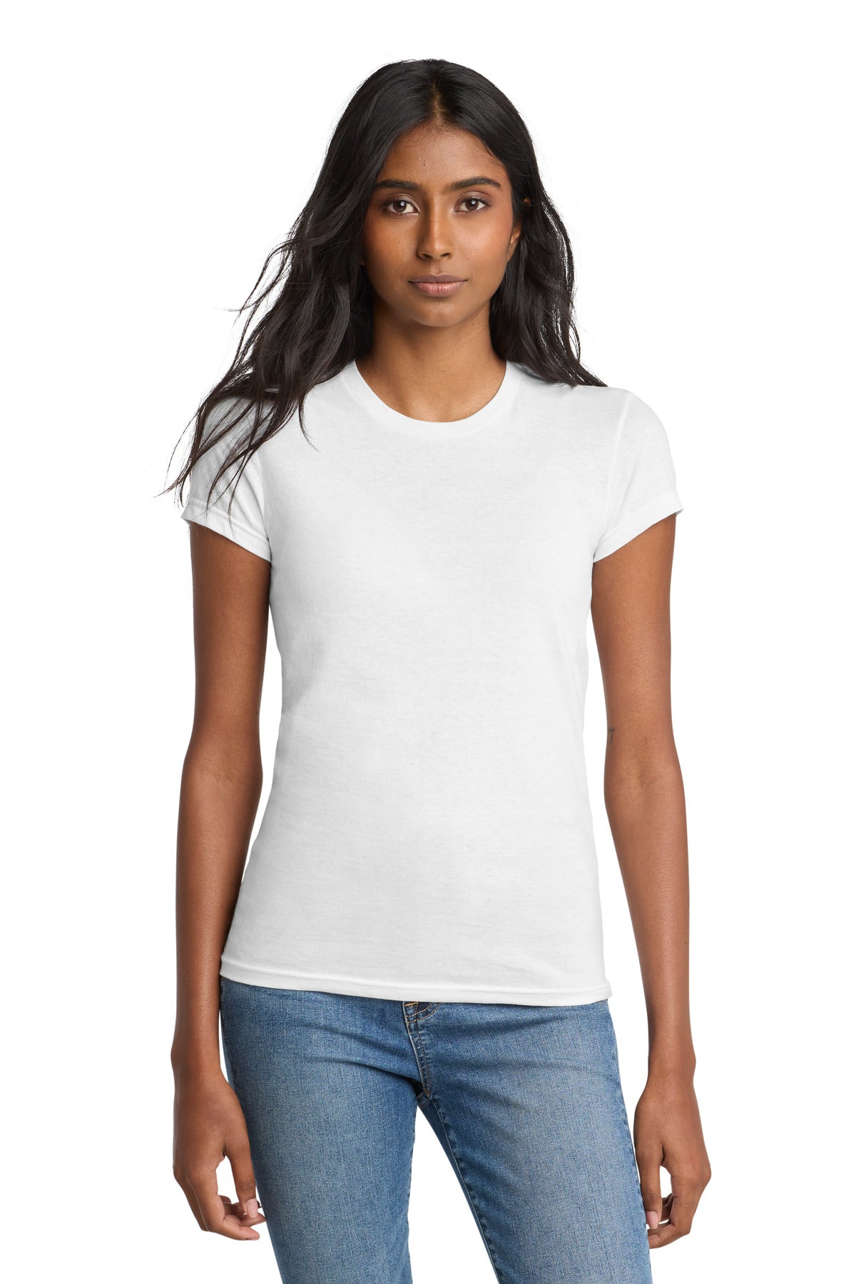 Custom White Women's Fitted The Concert Tee DT5001, personalized by SanCanDo Swag in Argyle, TX