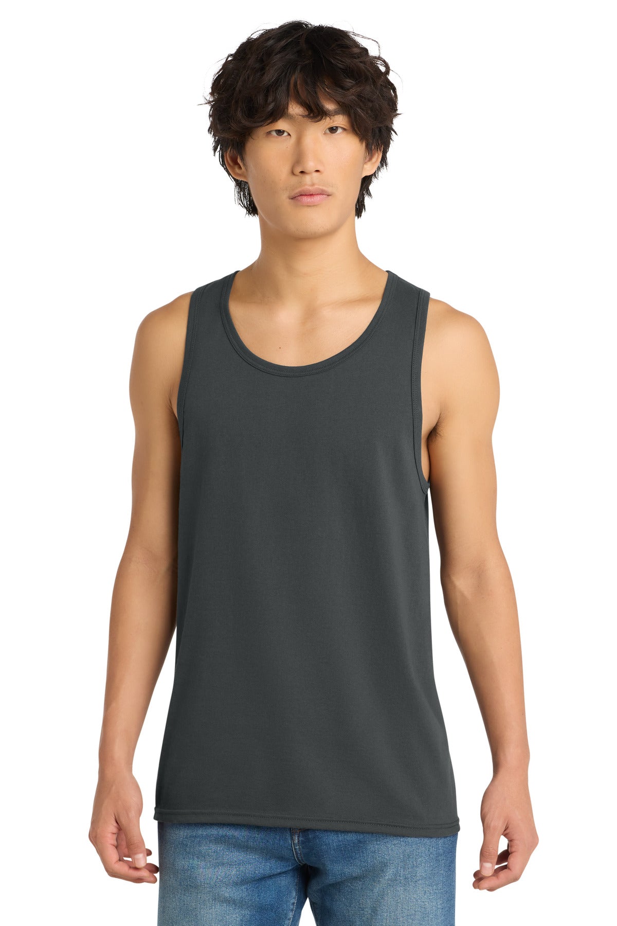 Custom Charcoal The Concert Tank DT5300, personalized by SanCanDo Swag in Argyle, TX