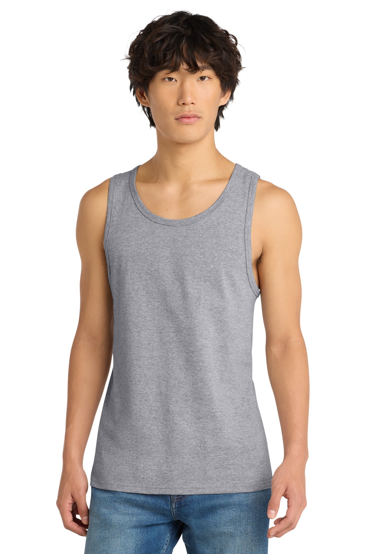 Custom Heather Grey The Concert Tank DT5300, personalized by SanCanDo Swag in Argyle, TX