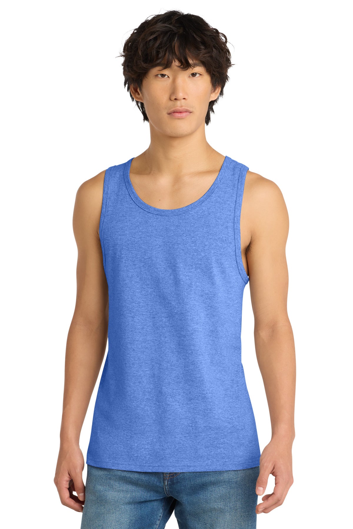 Custom Heathered Royal The Concert Tank DT5300, personalized by SanCanDo Swag in Argyle, TX