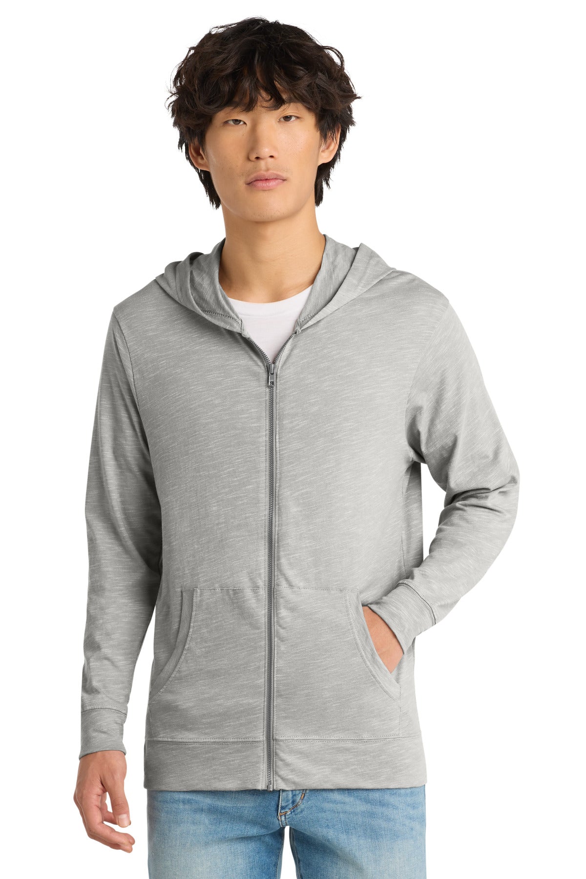 Custom Light Grey Medal Full-Zip Hoodie DT565, personalized by SanCanDo Swag in Argyle, TX