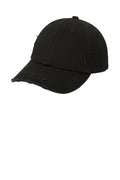 Custom Black Distressed Cap DT600, personalized by SanCanDo Swag in Argyle, TX