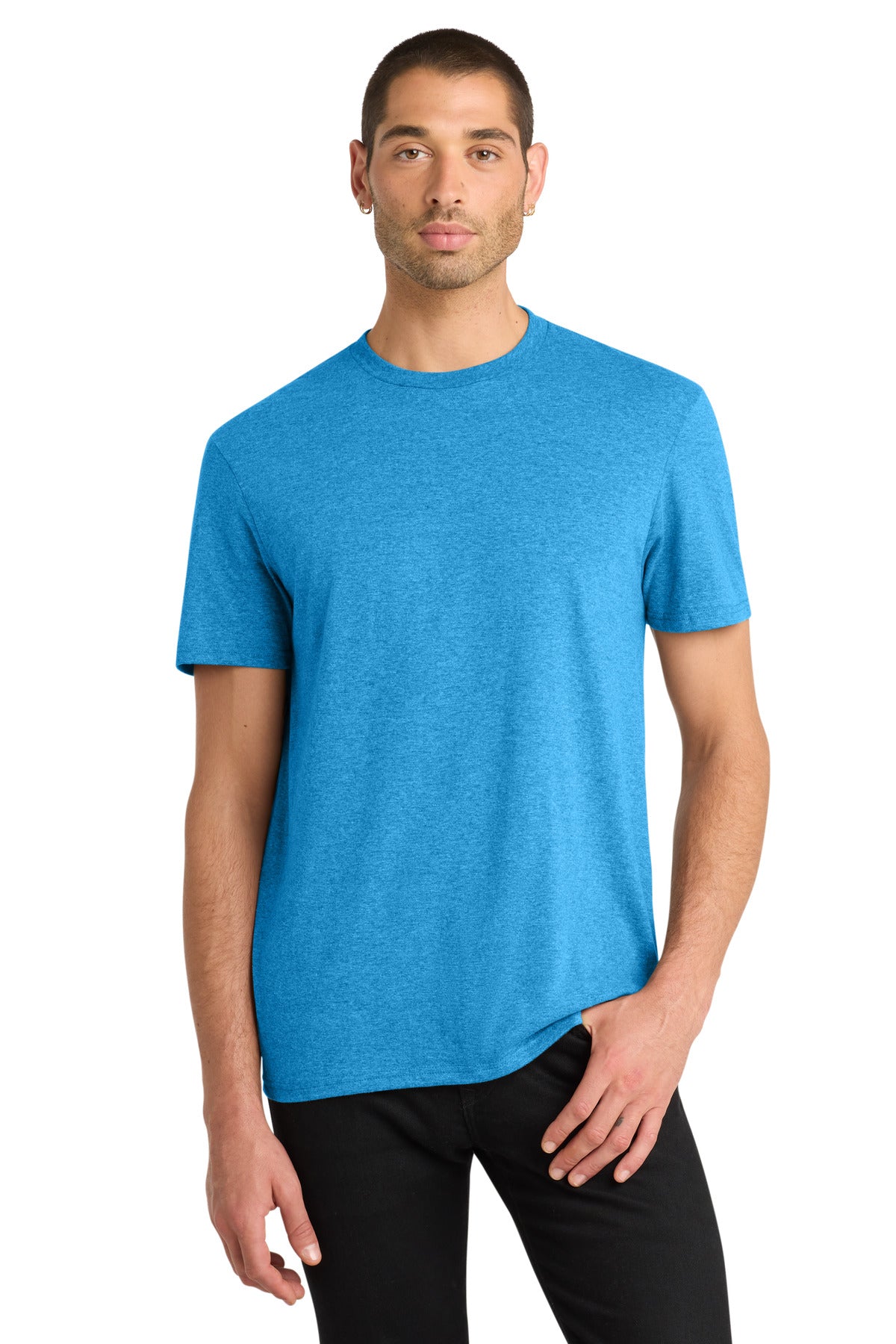Custom Heathered Bright Turquoise V.I.T. Tee DT6000, personalized by SanCanDo Swag in Argyle, TX