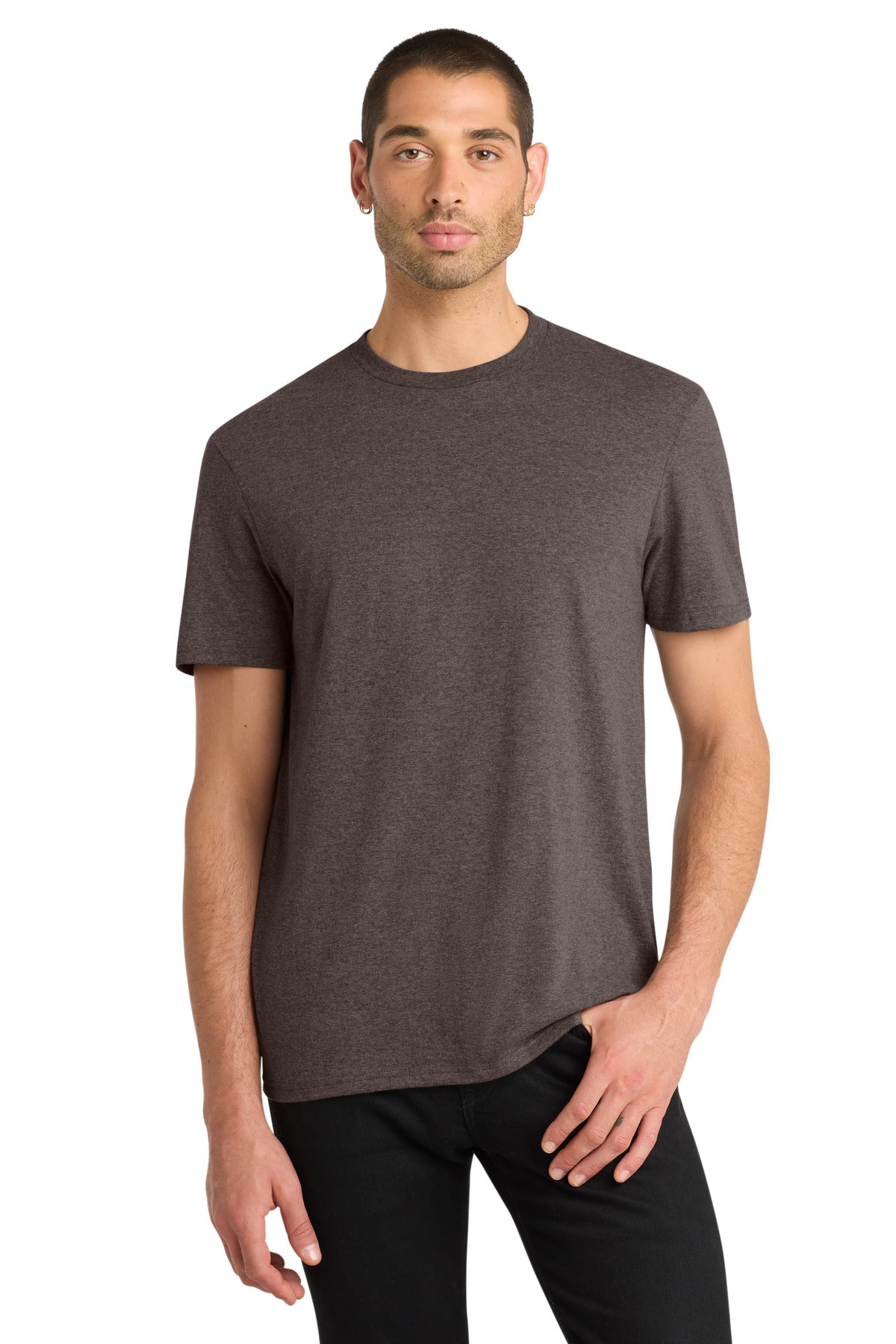 Custom Heathered Brown V.I.T. Tee DT6000, personalized by SanCanDo Swag in Argyle, TX