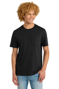 Custom Black V.I.T. Tee with Pocket DT6000P, personalized by SanCanDo Swag in Argyle, TX