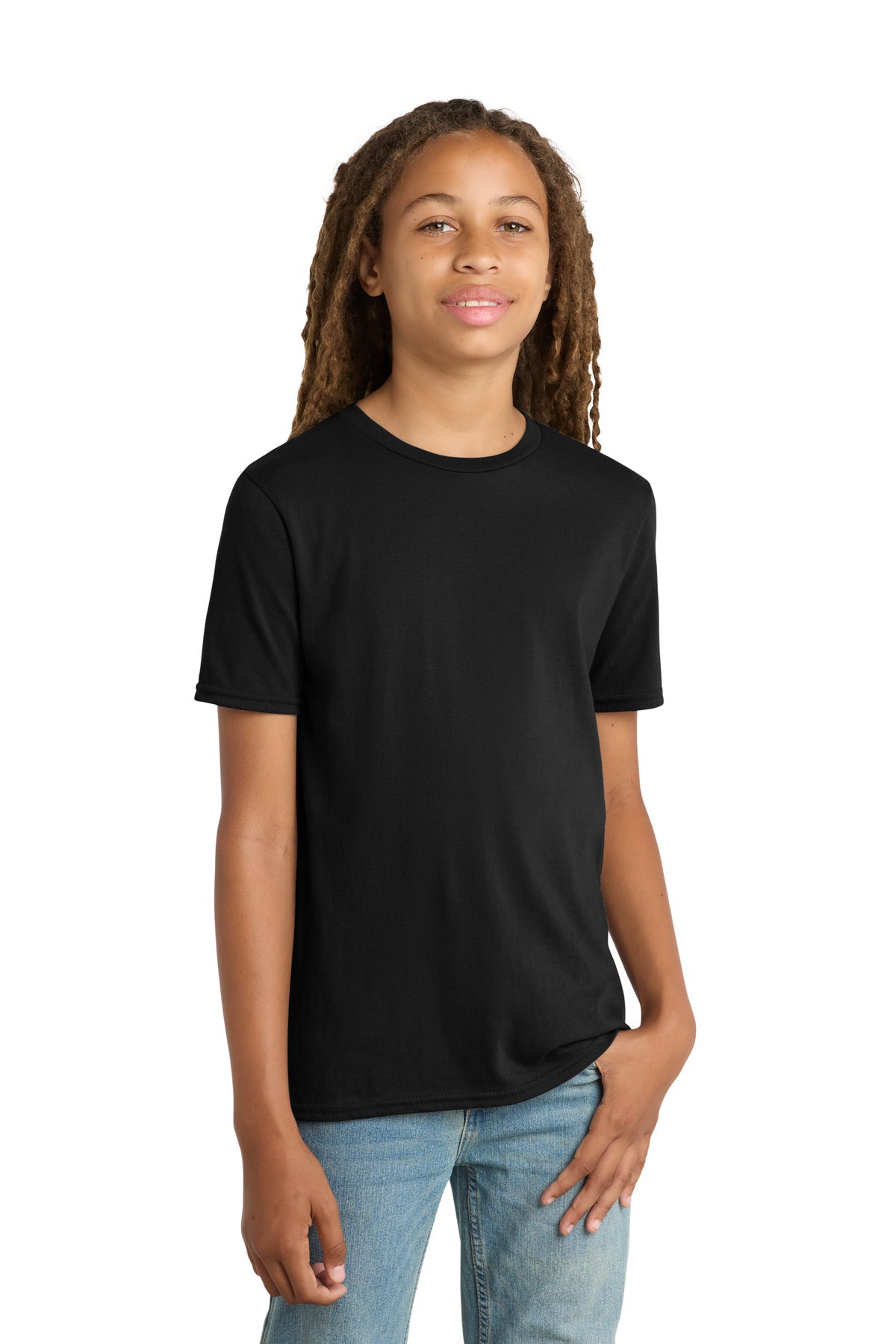 Custom Black Youth V.I.T. Tee DT6000Y, personalized by SanCanDo Swag in Argyle, TX