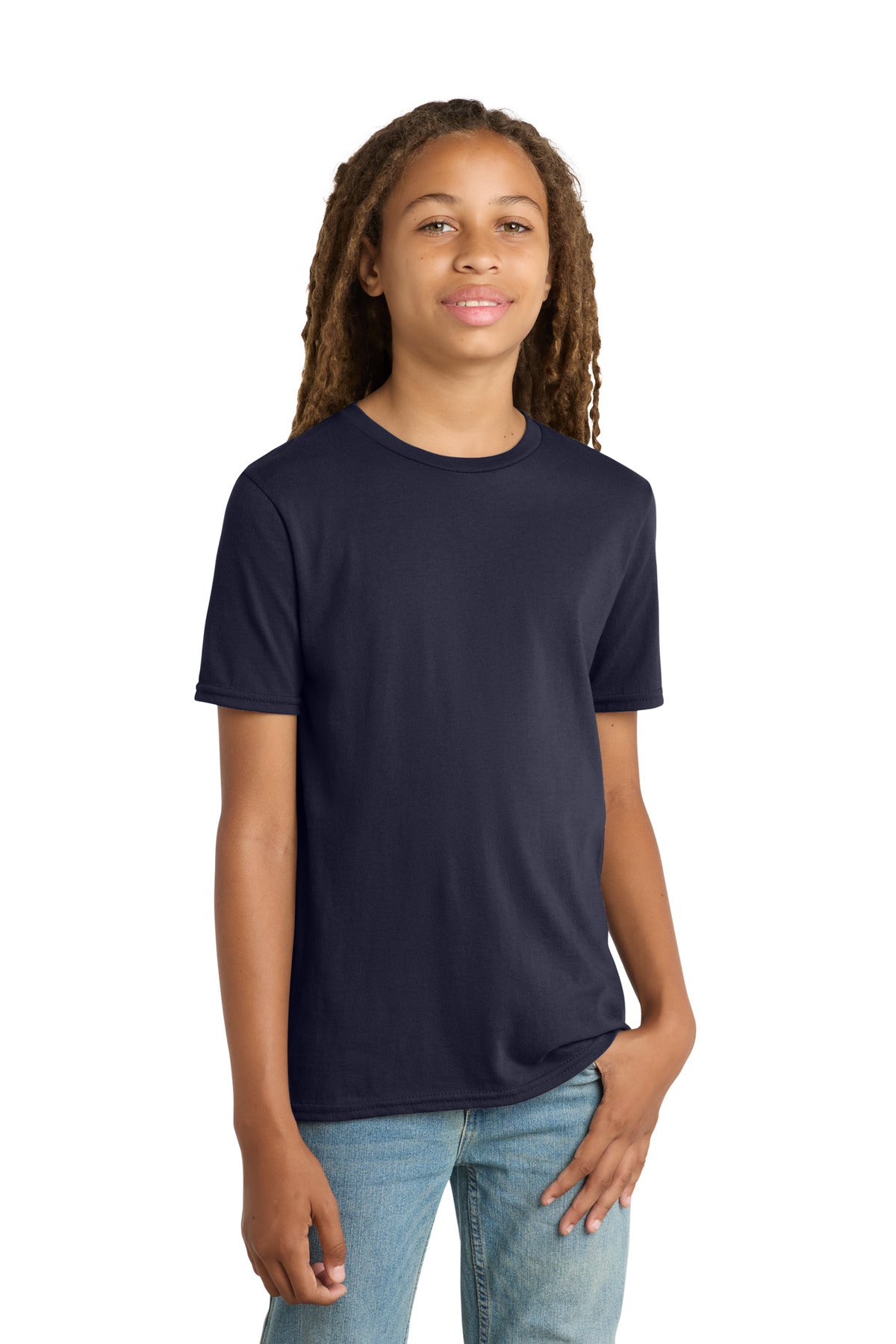 Custom New Navy Youth V.I.T. Tee DT6000Y, personalized by SanCanDo Swag in Argyle, TX