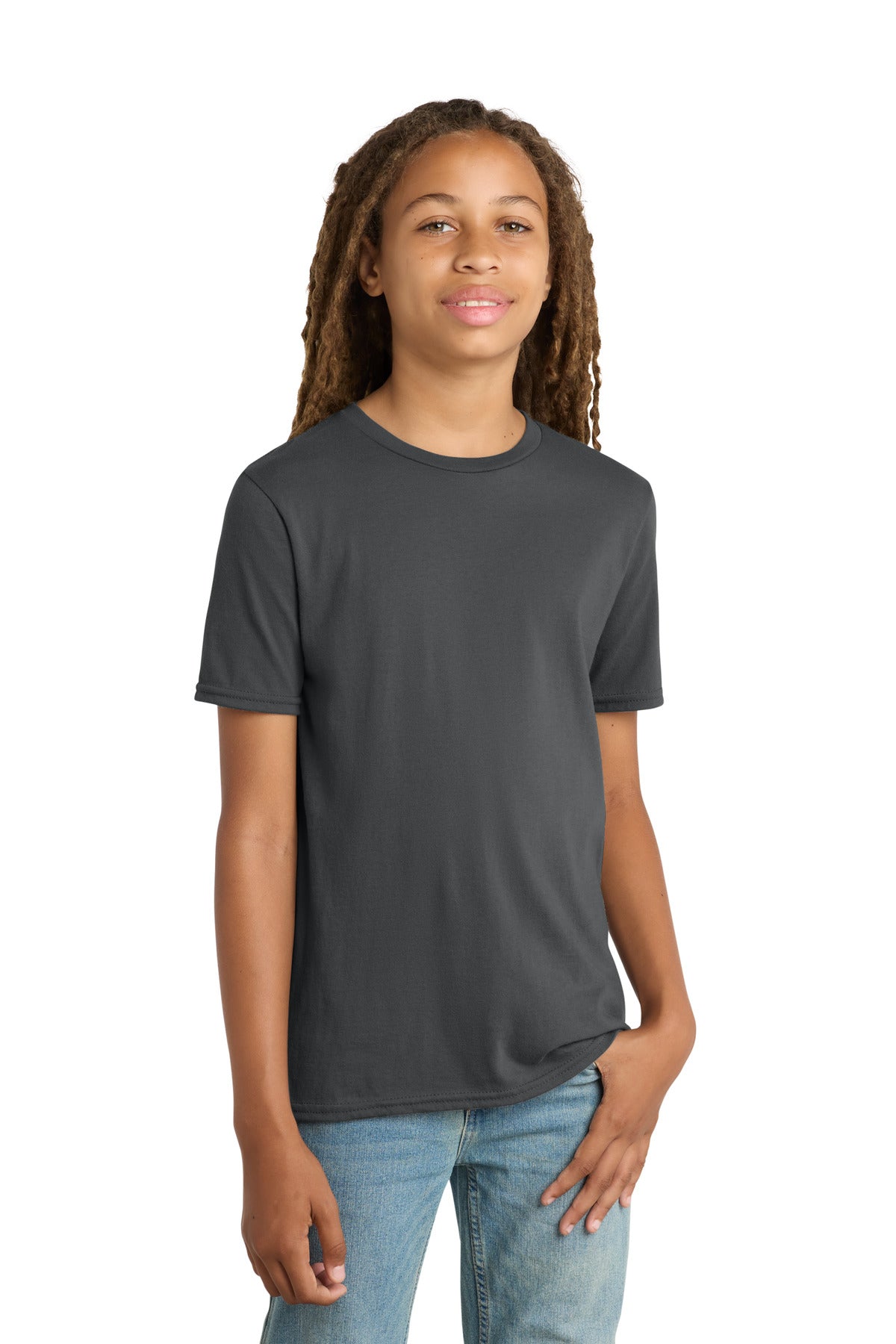 Custom Charcoal Youth V.I.T. Tee DT6000Y, personalized by SanCanDo Swag in Argyle, TX