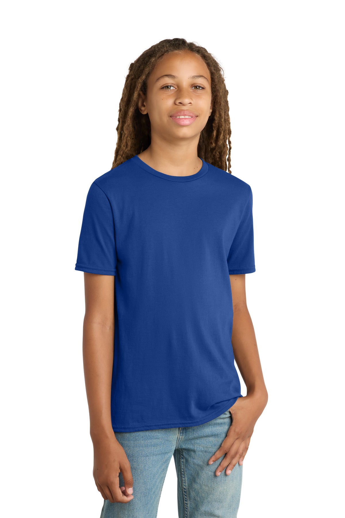 Custom Deep Royal Youth V.I.T. Tee DT6000Y, personalized by SanCanDo Swag in Argyle, TX