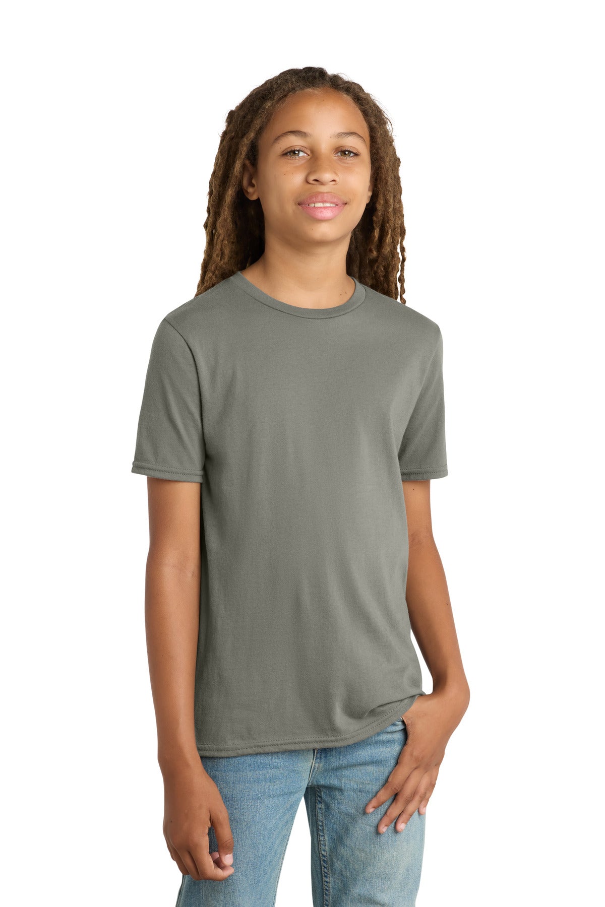Custom Deep Smoke Youth V.I.T. Tee DT6000Y, personalized by SanCanDo Swag in Argyle, TX