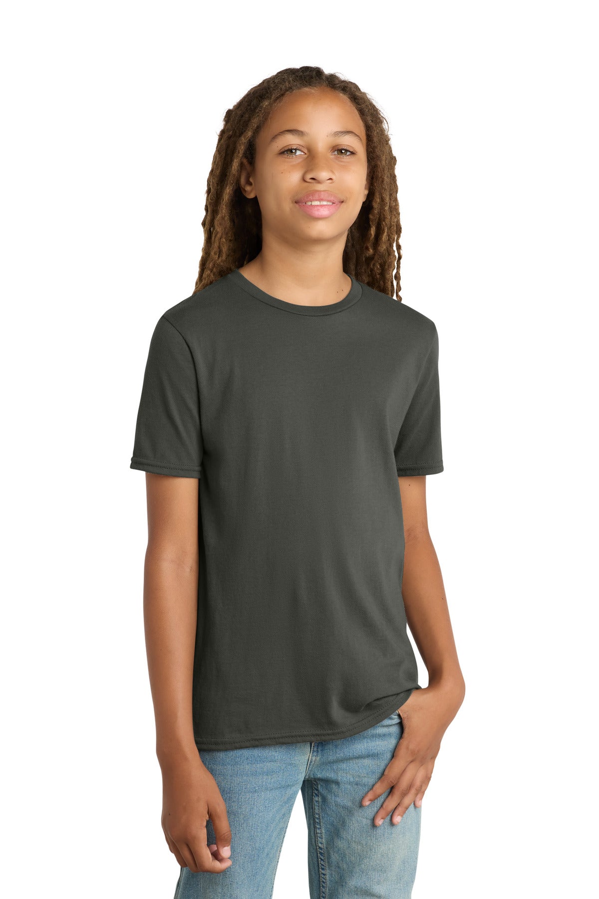 Custom Deepest Grey Youth V.I.T. Tee DT6000Y, personalized by SanCanDo Swag in Argyle, TX