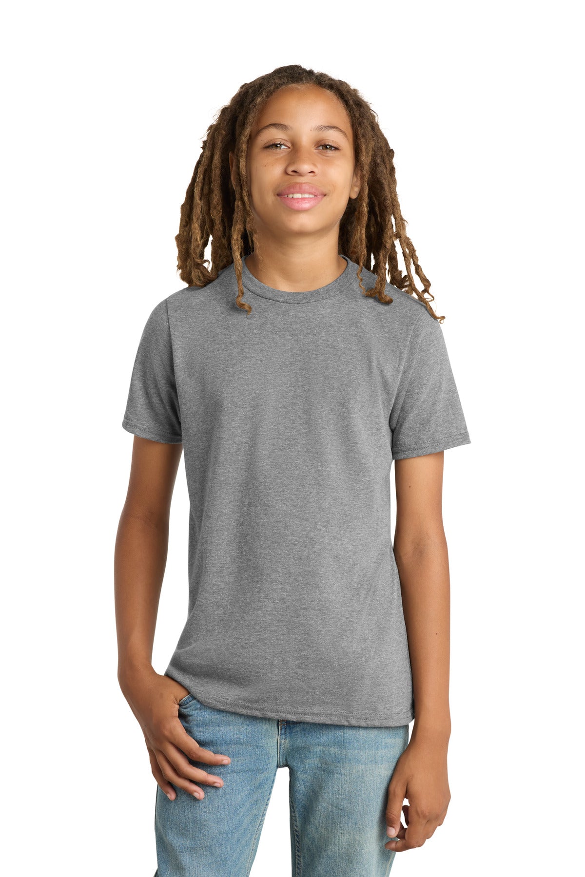 Custom Grey Frost Youth V.I.T. Tee DT6000Y, personalized by SanCanDo Swag in Argyle, TX