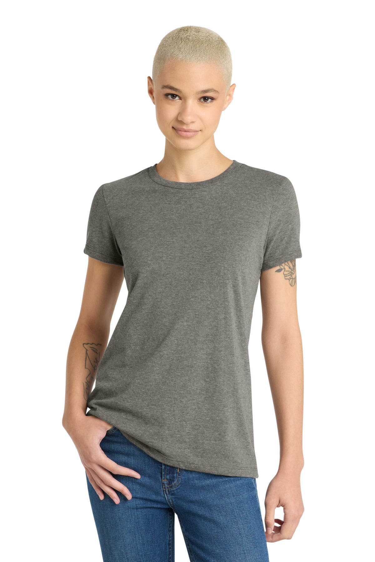 Custom Grey Frost Women's V.I.T. Tee DT6002, personalized by SanCanDo Swag in Argyle, TX