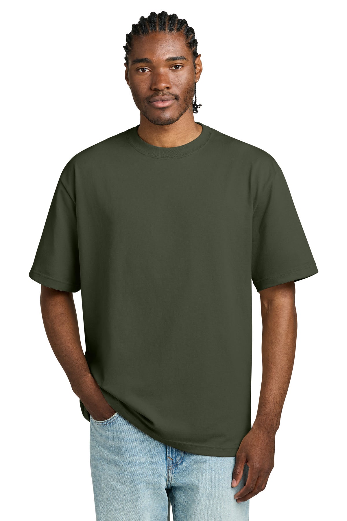 Custom Olive Heavyweight V.I.T. Tee DT6065, personalized by SanCanDo Swag in Argyle, TX