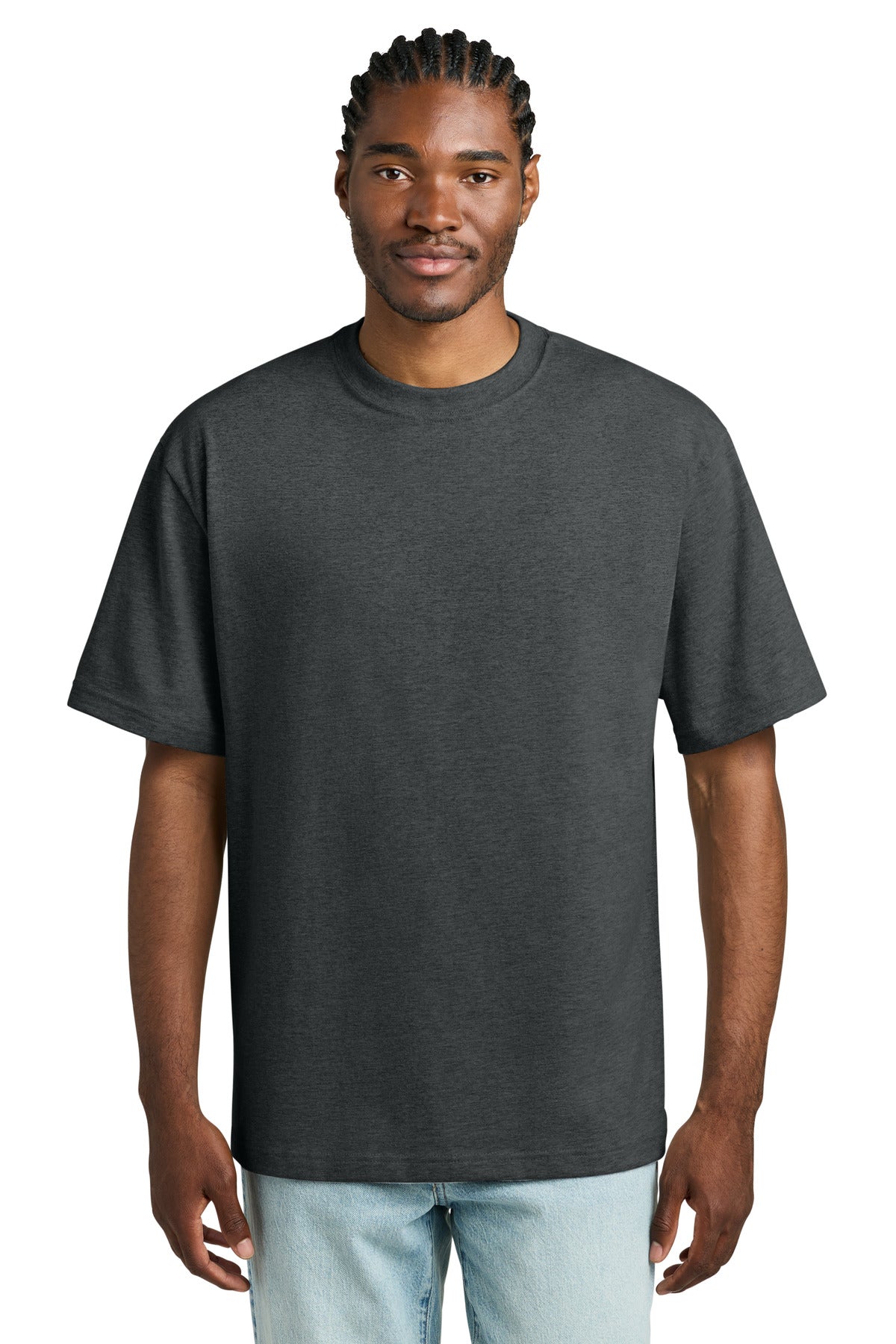 Custom Heathered Charcoal Heavyweight V.I.T. Tee DT6065, personalized by SanCanDo Swag in Argyle, TX