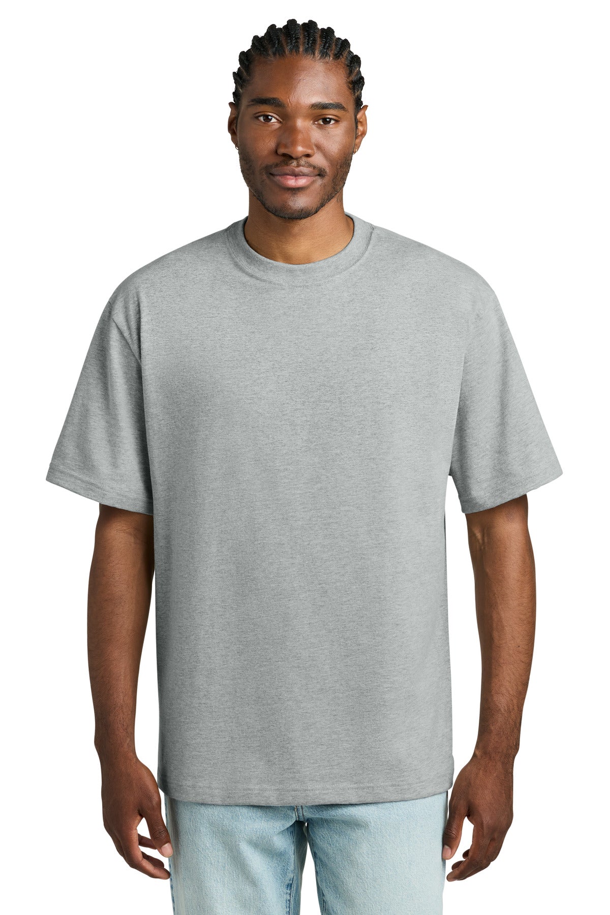 Custom Light Heather Grey Heavyweight V.I.T. Tee DT6065, personalized by SanCanDo Swag in Argyle, TX