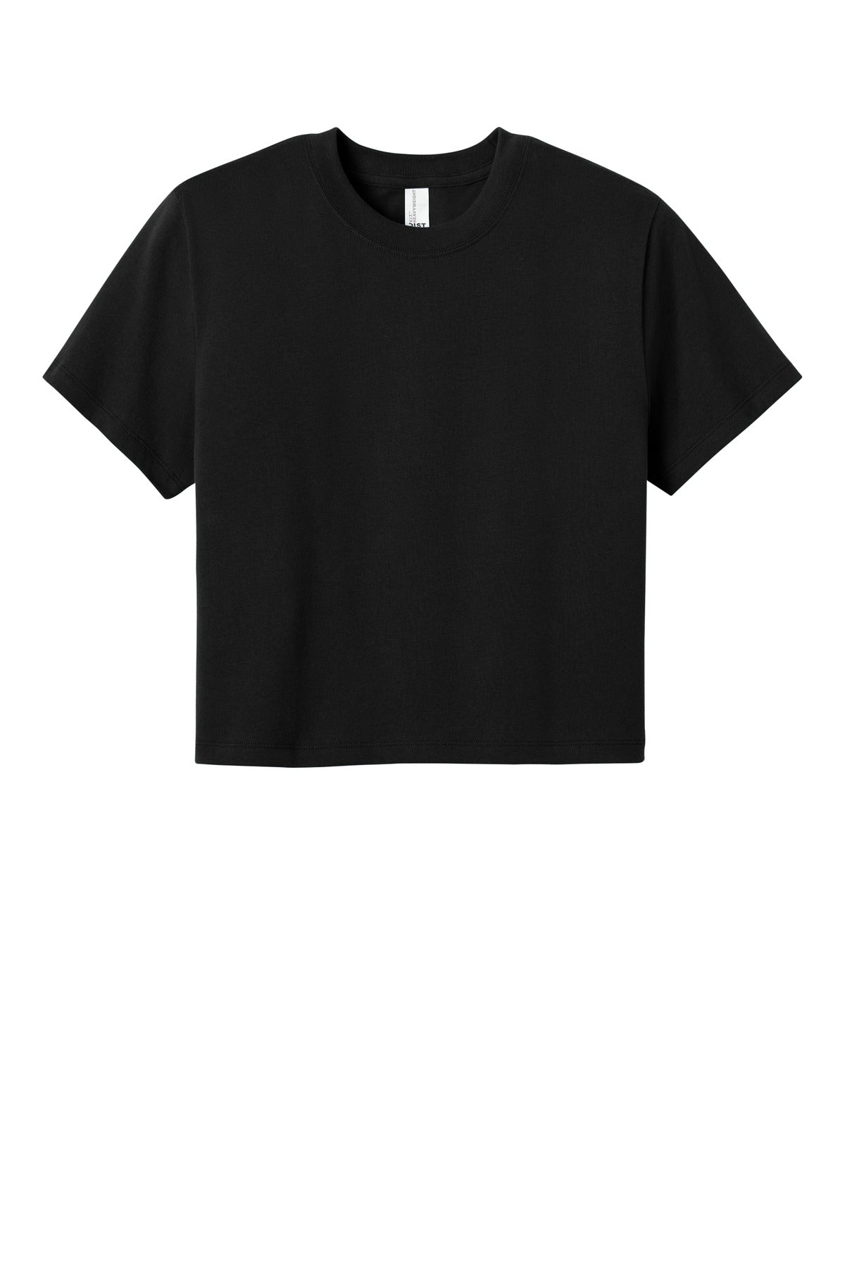 Custom Black Women's Heavyweight Boxy V.I.T. Tee DT6066, personalized by SanCanDo Swag in Argyle, TX