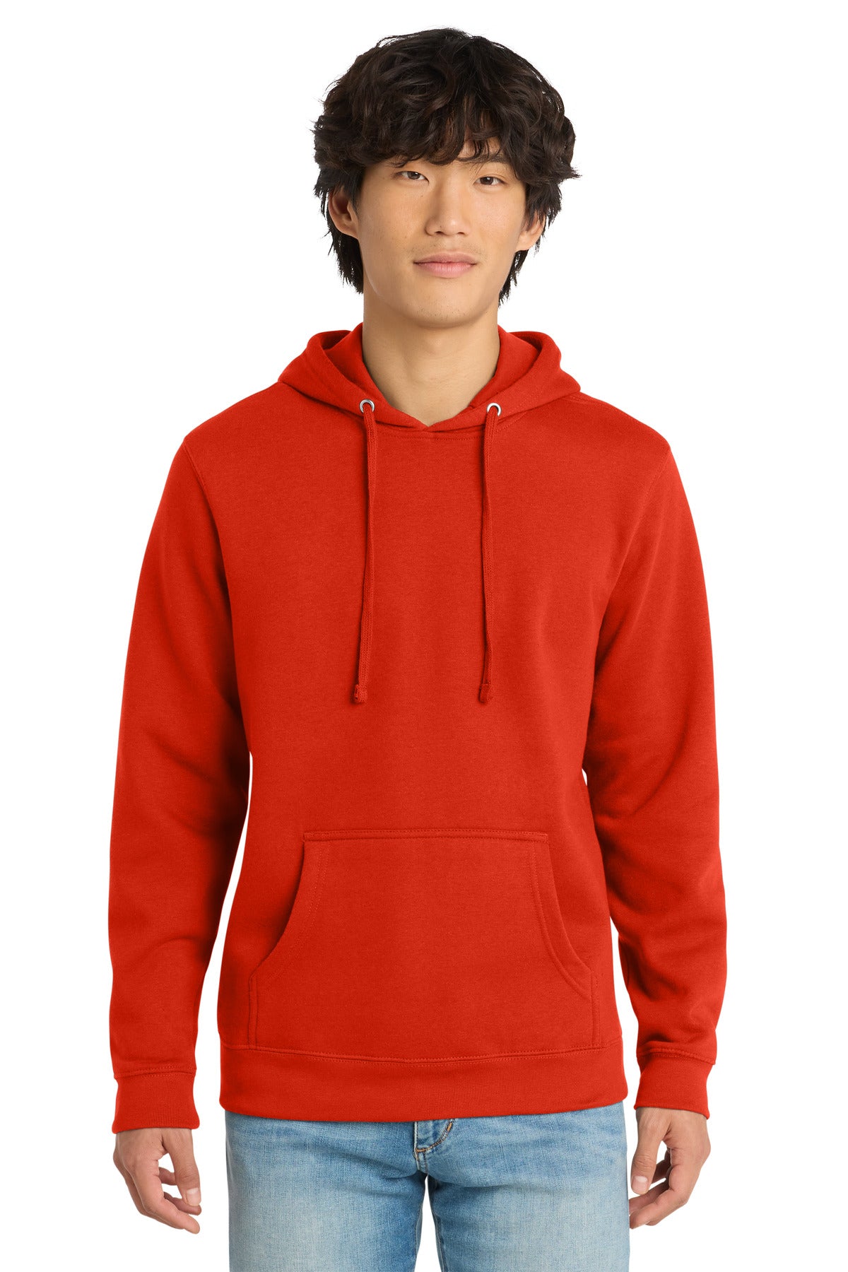 Custom Fiery Red V.I.T.Fleece Hoodie DT6100, personalized by SanCanDo Swag in Argyle, TX
