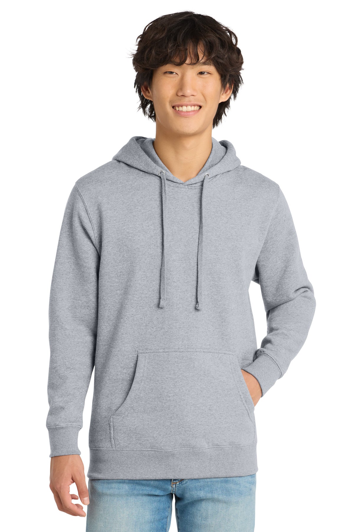Custom Light Heather Grey V.I.T.Fleece Hoodie DT6100, personalized by SanCanDo Swag in Argyle, TX