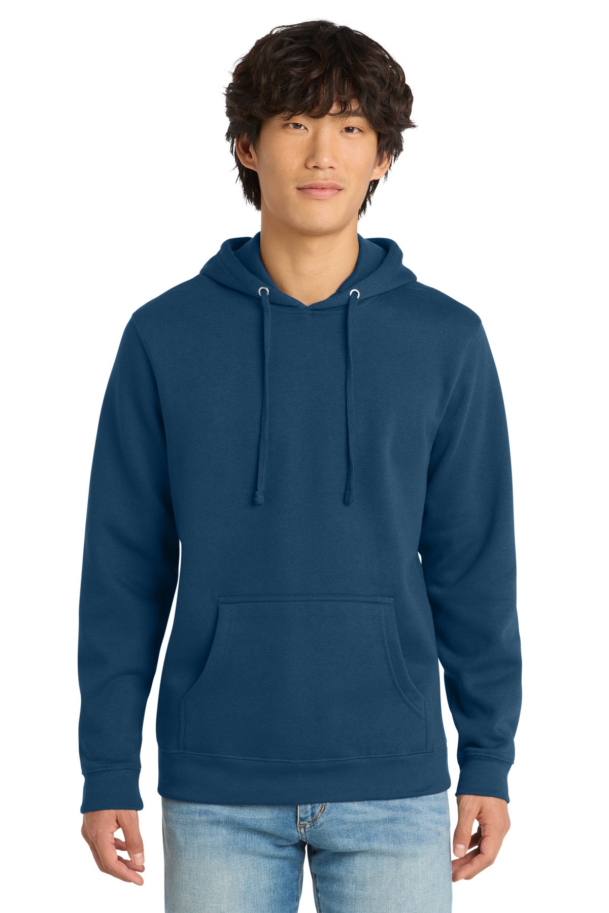 Custom Neptune Blue V.I.T.Fleece Hoodie DT6100, personalized by SanCanDo Swag in Argyle, TX