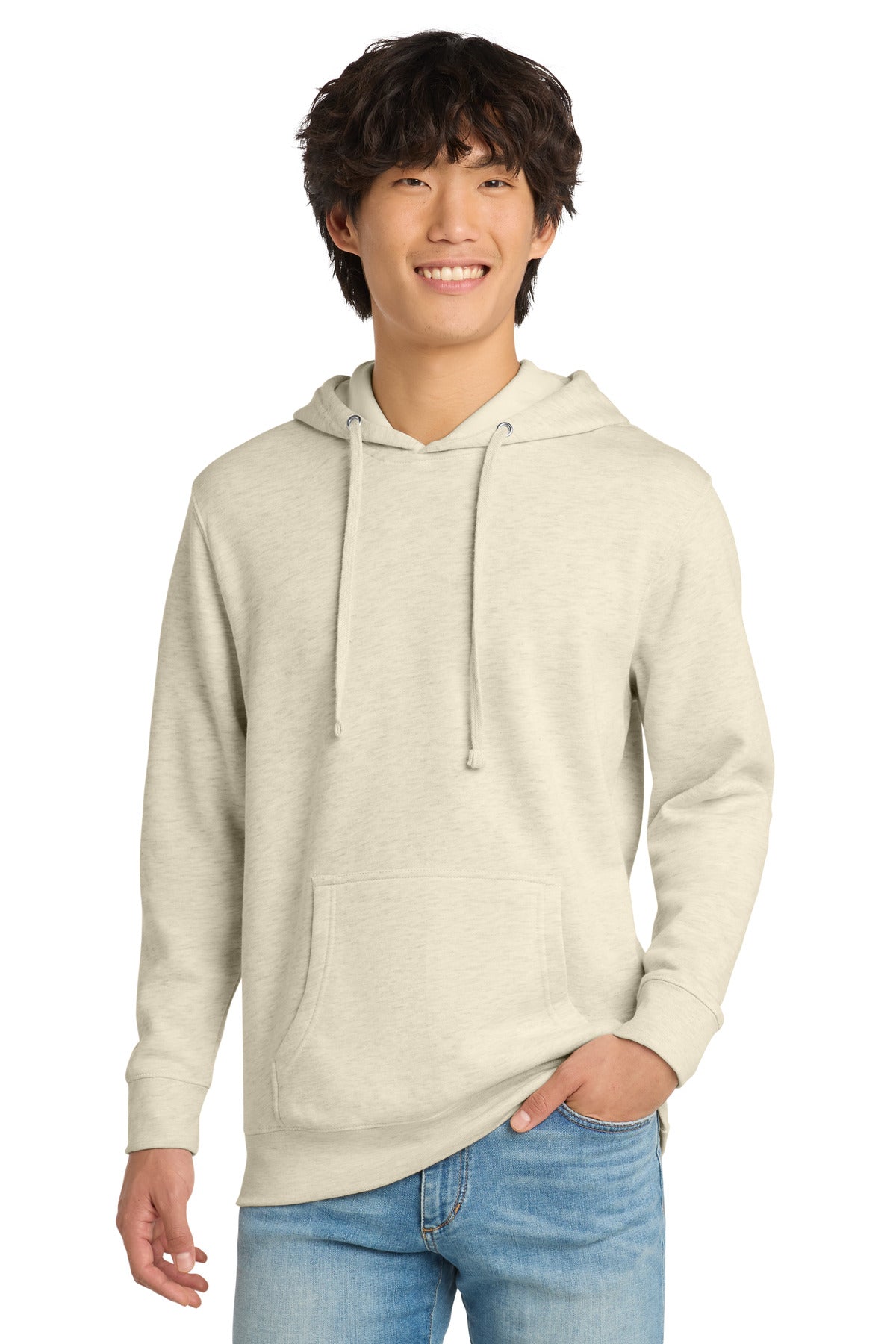 Custom Oatmeal Heather V.I.T.Fleece Hoodie DT6100, personalized by SanCanDo Swag in Argyle, TX