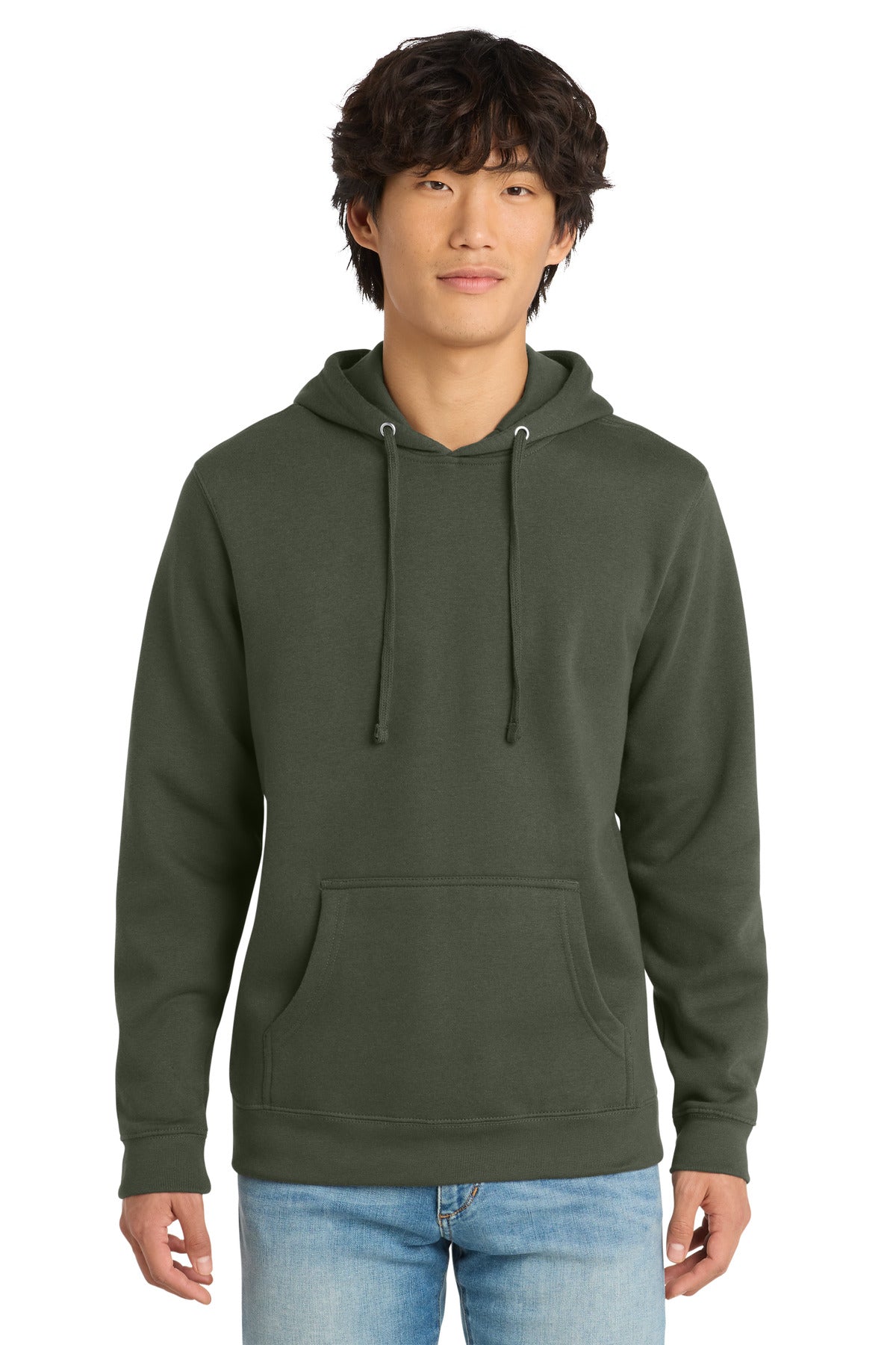 Custom Olive V.I.T.Fleece Hoodie DT6100, personalized by SanCanDo Swag in Argyle, TX