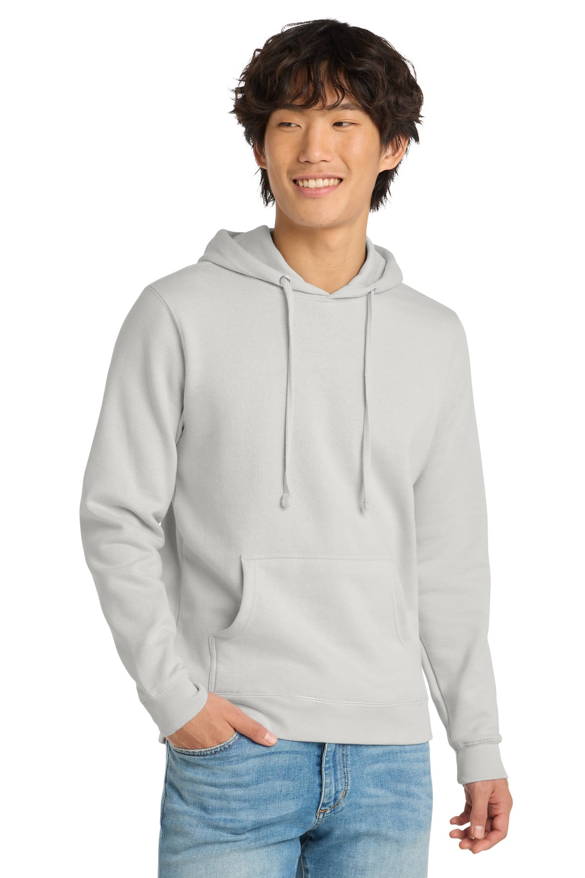 Custom White Smoke V.I.T.Fleece Hoodie DT6100, personalized by SanCanDo Swag in Argyle, TX