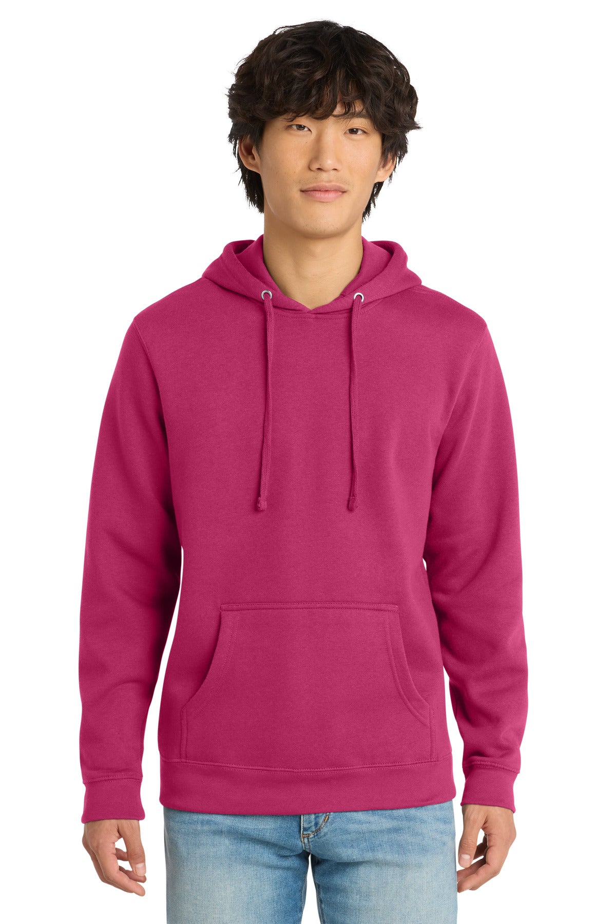 Custom Dark Fuchsia V.I.T.Fleece Hoodie DT6100, personalized by SanCanDo Swag in Argyle, TX