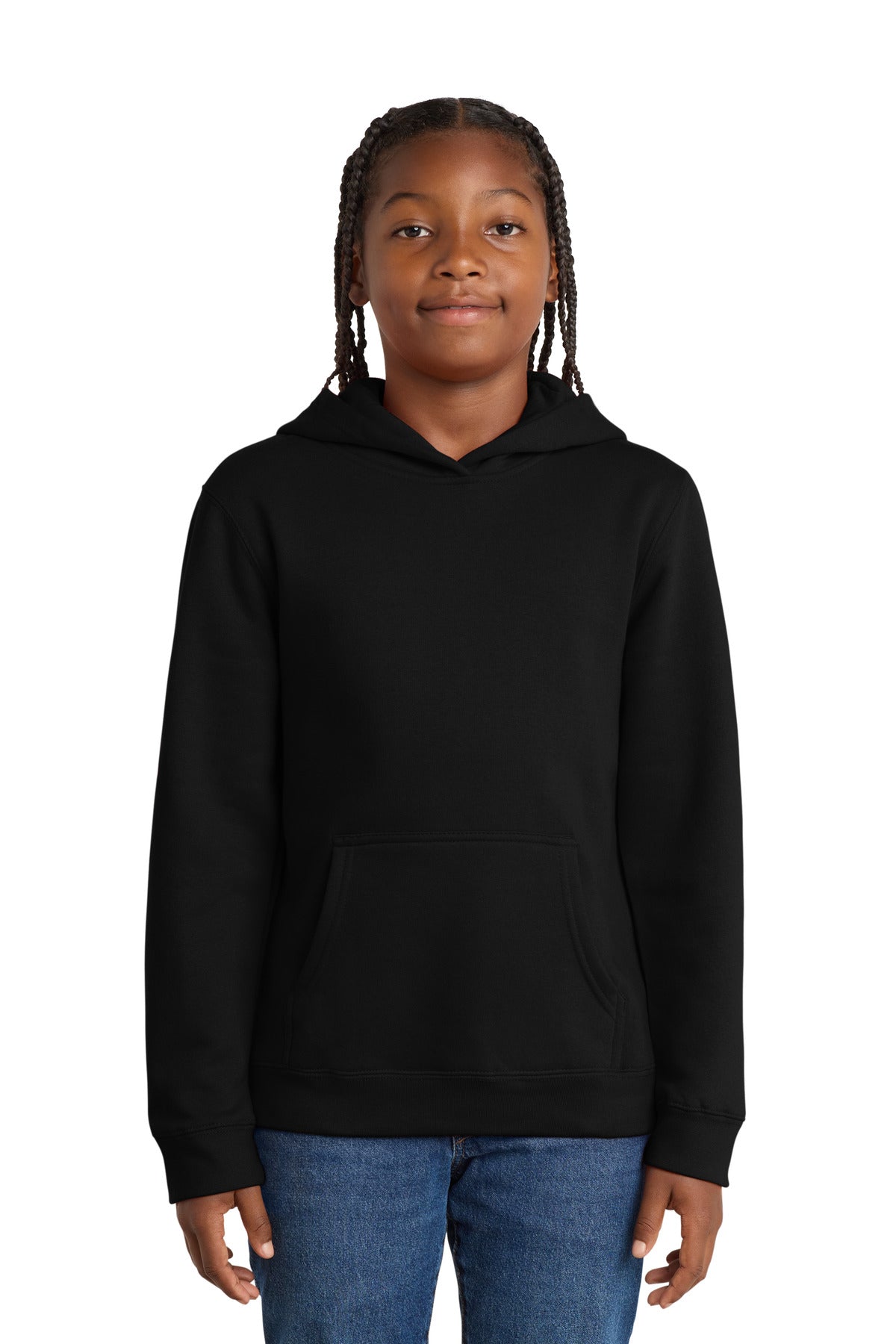 Custom Black Youth V.I.T.Fleece Hoodie DT6100Y, personalized by SanCanDo Swag in Argyle, TX