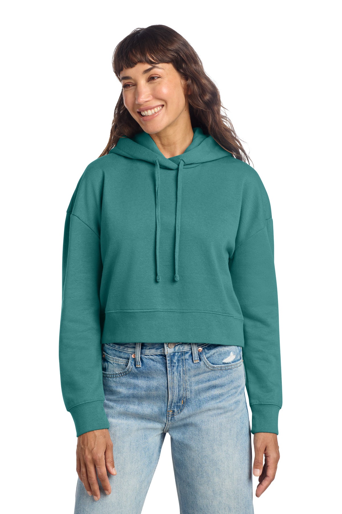 Custom Eucalyptus Blue Women's V.I.T. Fleece Hoodie DT6101, personalized by SanCanDo Swag in Argyle, TX