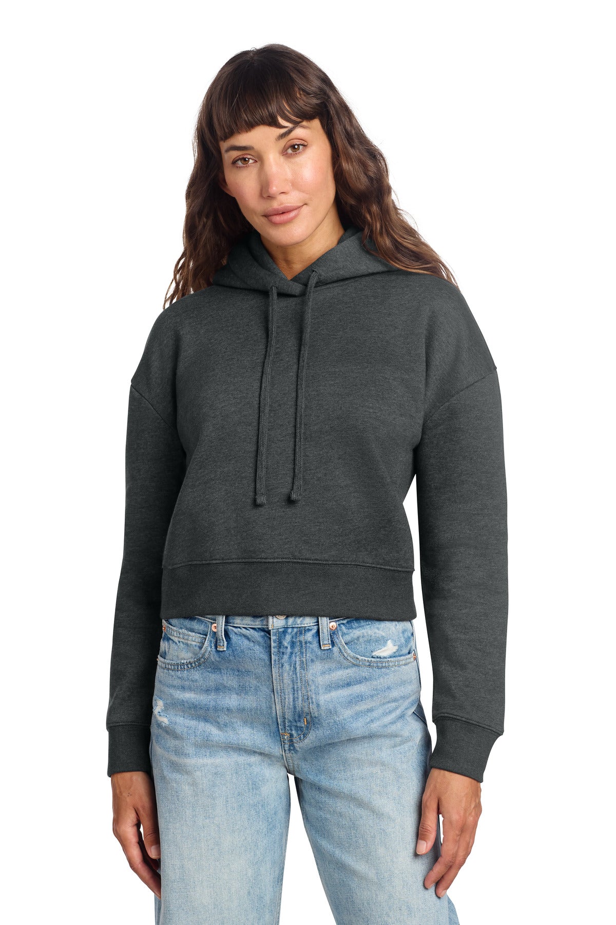 Custom Heathered Charcoal Women's V.I.T. Fleece Hoodie DT6101, personalized by SanCanDo Swag in Argyle, TX